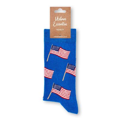 Chaussettes unisexes drapeau américain