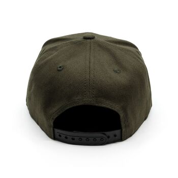 Casquette Snapback gratuite - Toile vert foncé 3