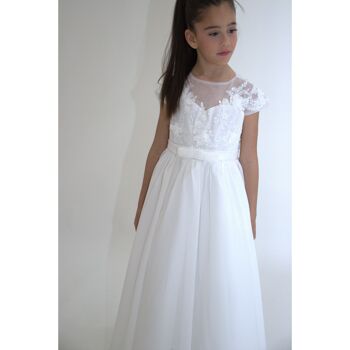 Robe de princesse JEANNE - Blanche (Taille: 130 cm) - Nouveauté 2024 9