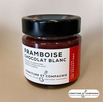Confiture Framboise Chocolat blanc - 130g