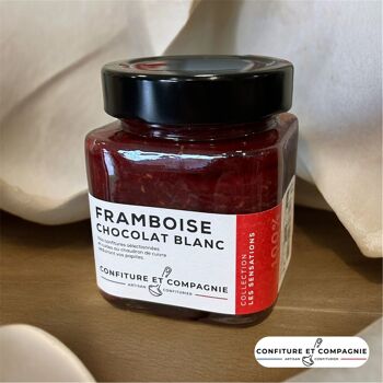 Confiture Framboise Chocolat blanc - 250g