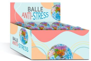 DISPLAY 24 BALLES ANTISTRESS MONDE