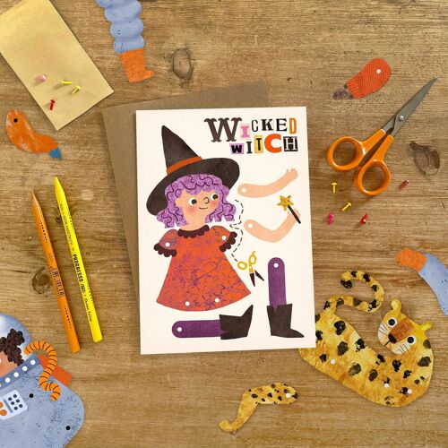 Wicked Witch Split Pin Puppet Activity Card