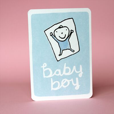 Baby-Junge, blaue Karte