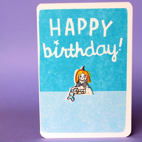 Happy Birthday Mermaid Card