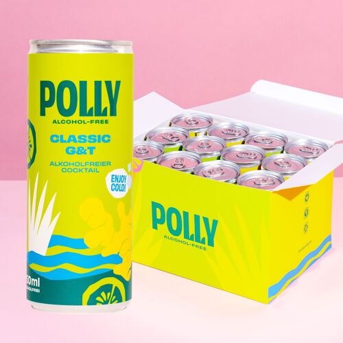 POLLY Classic G&T alkoholfrei 12x250ml Dose (inkl. 0,25€ Pfand)