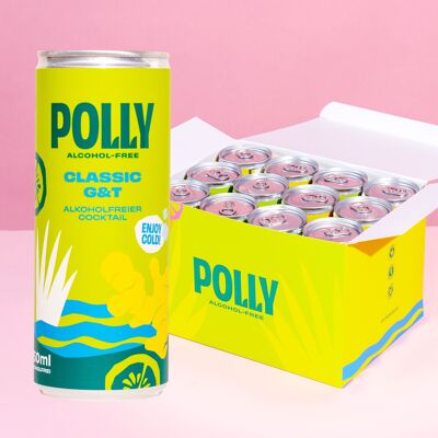 POLLY Classic G&T alkoholfrei 12x250ml Dose (inkl. 0,25€ Pfand)
