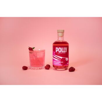 POLLY Pink London Classic (Gin Alternative), sans alcool, bouteille de 500ml 2