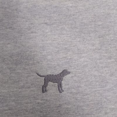 T-shirt con ricamo Weimaraner