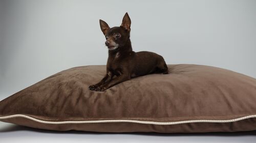 Handmade Dog Bed 'Scuff Tough' - Mocha