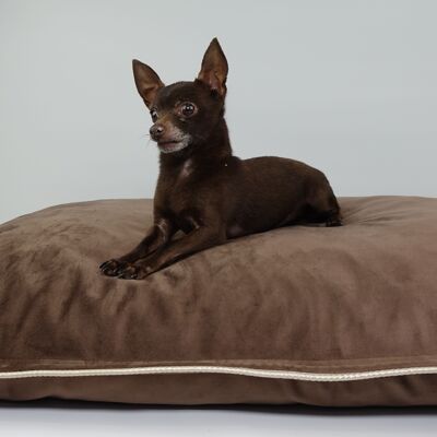 Cama para perros hecha a mano 'Scuff Tough' - Mocha