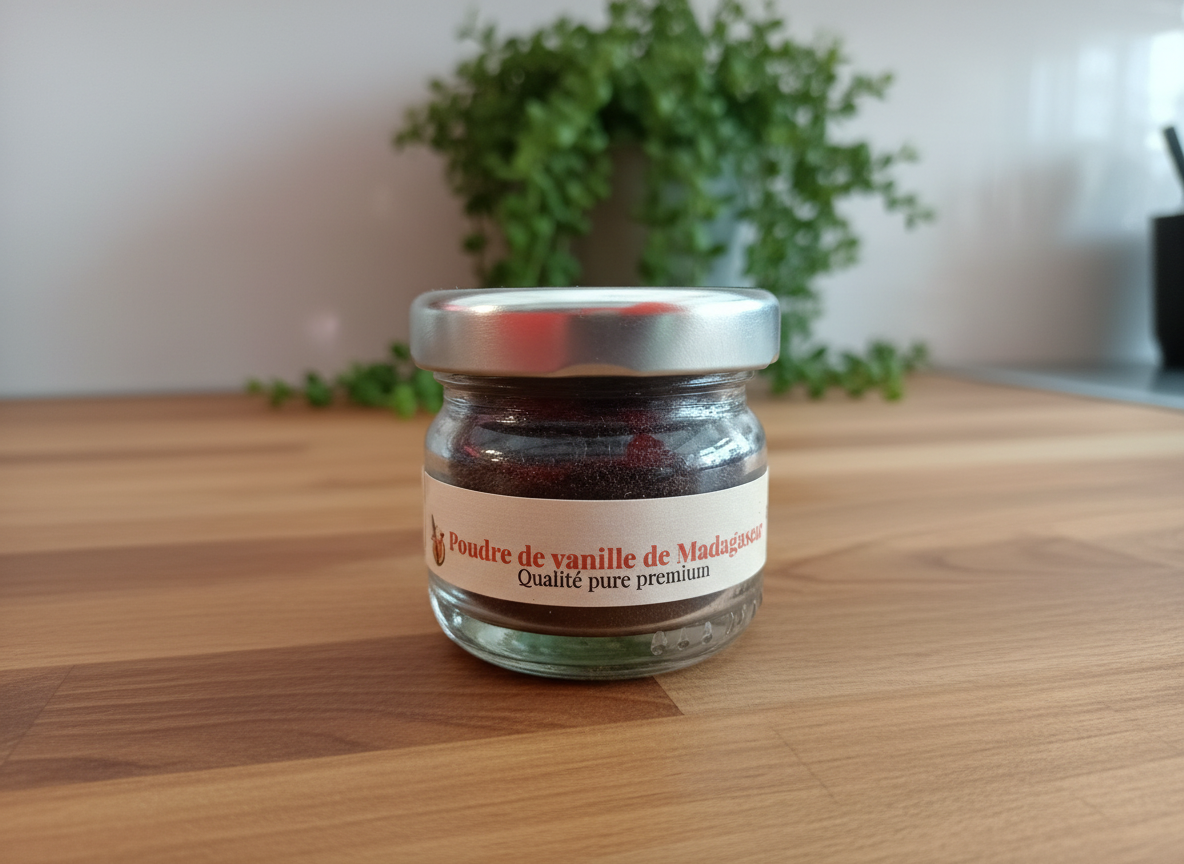 Premium vanilla powder 10g jar