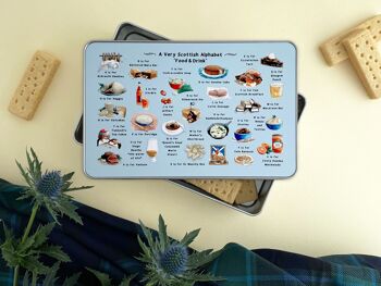 Une boîte de rangement « Nourriture et boisson » de l'alphabet très écossais 10