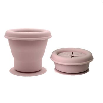 Snackpot silicone mauve pâle 3