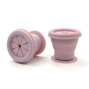 Snackpot silicone mauve pâle 4