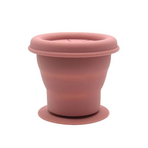 Snackpot silicone dusty rose