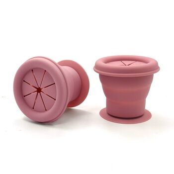 Snackpot silicone vieux rose 3