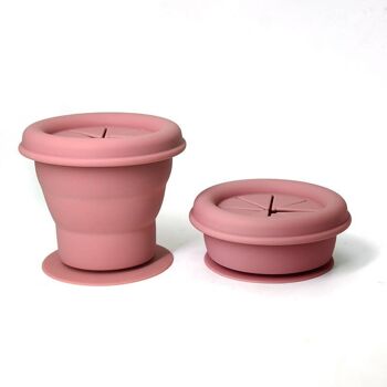 Snackpot silicone vieux rose 4