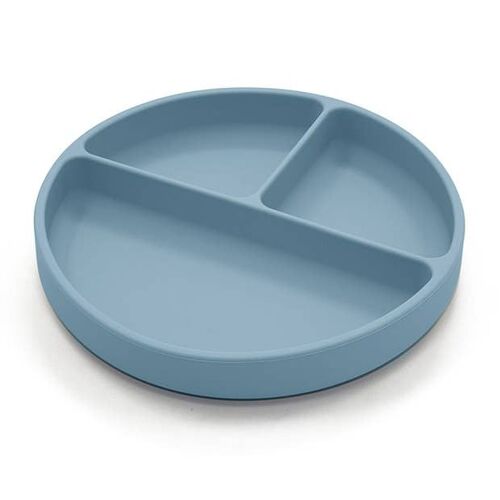 Plate divided silicone stone blue