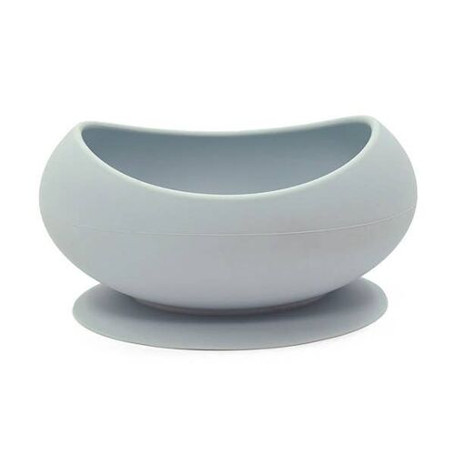 Bowl silicone silver grey