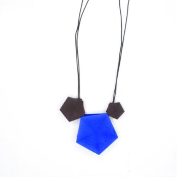 Vertigo 3 Element Halskette Noir / Bleu 2
