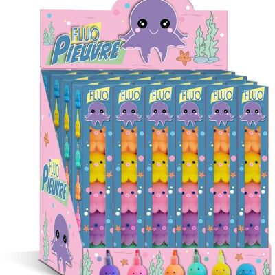 DISPLAY 24 OCTOPUS HIGHLIGHTER BOXES