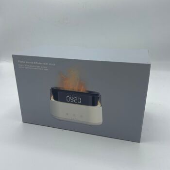 AATOM-26 - Diffuseur d'Arôme Moderne - Horloge Led - USB-C - Effet Flamme - Vendu en 1x unité/s par extérieur 3