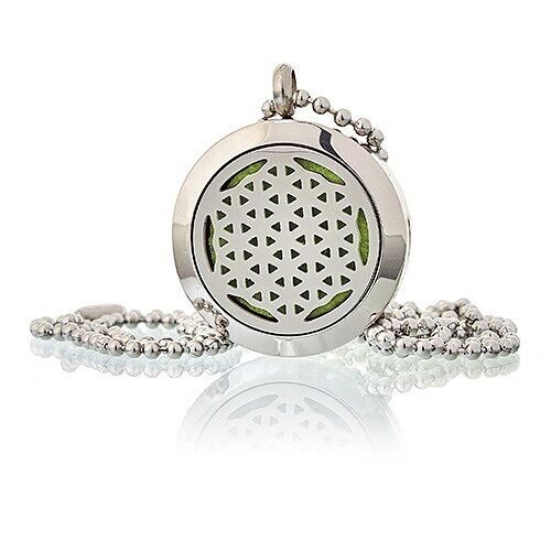 AromaJ-02 - Aromatherapy Jewellery Necklace - Flower of Life 25mm - Sold in 1x unit/s per outer