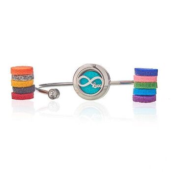 AromaJ-25 - Bracelet Aromathérapie Bijoux Cristal - Amour Infini - 20mm - Vendu en 1x unité/s par extérieur 3