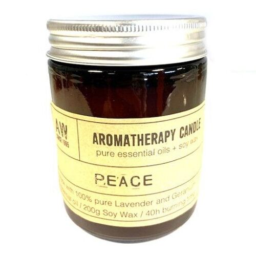 ASC-04 - Aromatherapy Soy Candle 200g - Peace - Sold in 1x unit/s per outer