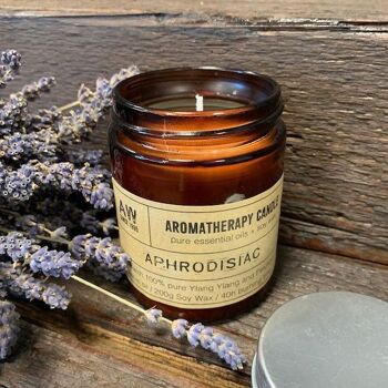 ASC-05 - Bougie de soja aromathérapie 200g - Aphrodisiaque - Vendue en 1x unité/s par extérieur 3