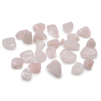 ATumbleS-08 - Petites pierres de culbutage africaines - Quartz rose - Vendu en 24x unité/s par extérieur