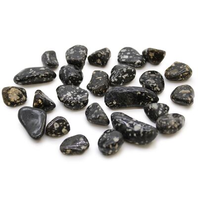 ATumbleS-04 - Small African Tumble Stones - Gallina de Guinea - Vendido en 24x unidad/es por exterior