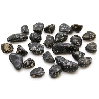 ATumbleS-04 - Petites pierres de culbutage africaines - Pintade - Vendu en 24x unité/s par extérieur 1