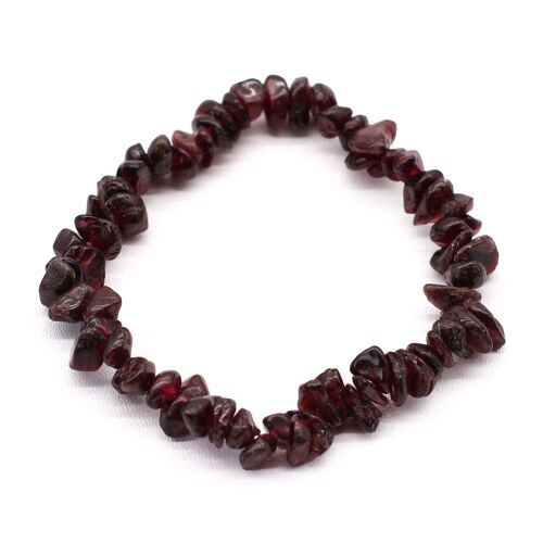 AWCB-07 - Chipstone Bracelet - Blood Garnet - Sold in 12x unit/s per outer