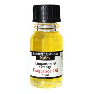 AWFO-14 - Aceite aromático de canela y naranja de 10 ml - Se vende en 10 unidades por unidad exterior