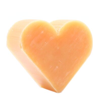 AWGSoap-05 - Jabones para invitados en forma de corazón - Naranja y jengibre cálido - Se vende en 100 unidades/s por exterior
