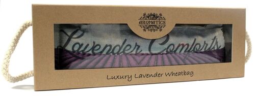 AWHBL-01 - Luxury Lavender Wheat Bag in Gift Box - Lavender Comforts - Sold in 1x unit/s per outer