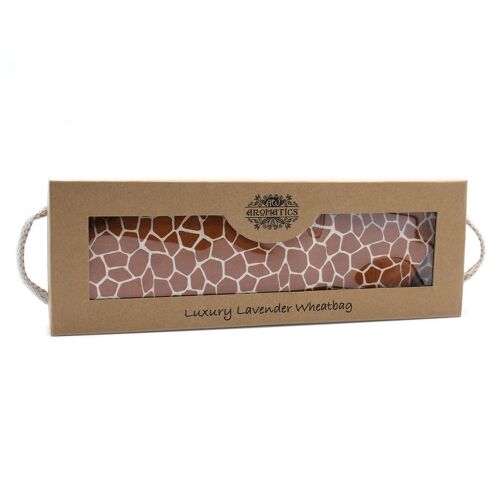 AWHBL-11 - Luxury Lavender  Wheat Bag in Gift Box  - Madagascar Giraffe - Sold in 1x unit/s per outer