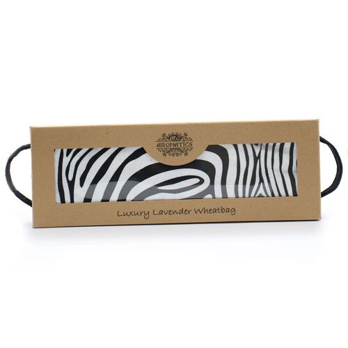 AWHBL-13 - Luxury Lavender  Wheat Bag in Gift Box  - Zebra - Sold in 1x unit/s per outer