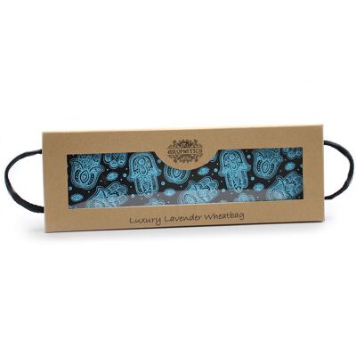 AWHBL-16 - Luxuriöse Lavendel-Weizentasche in Geschenkbox - Hamsa - Verkauft in 1x Einheit/en pro Außenhülle