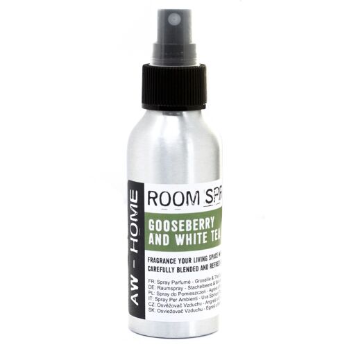 AWRS-04 - 100ml Room Spray - Gooseberry & White Tea - Sold in 6x unit/s per outer