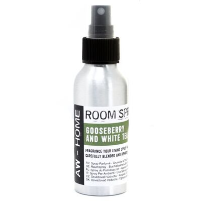 AWRS-04 - 100ml Room Spray - Gooseberry & White Tea - Vendido en 6x unidad/es por exterior