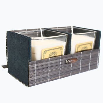 BamBox-02 - Boîte double à lattes en bambou - Vendu en 6x unité/s par extérieur 3