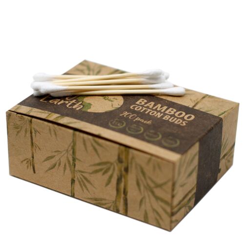 BamEB-01 - Box of 200 Bamboo Cotton Buds - Sold in 4x unit/s per outer