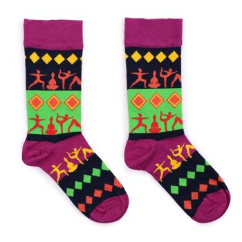 BamS-02F-M - Chaussettes en bambou Hop Hare - Lucky Elephant M/L - Vendues en 3x unité/s par extérieur 2