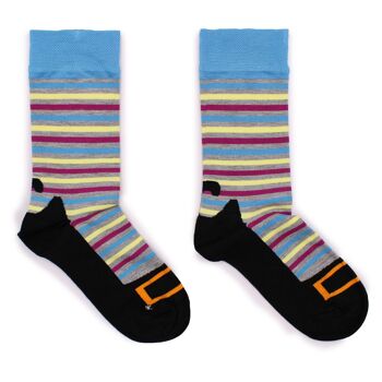 BamS-21F-M - Chaussettes en bambou Hop Hare - Hocus Pocus M/L - Vendues en 3x unité/s par extérieur 2