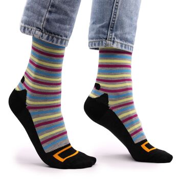 BamS-21F - Chaussettes en bambou Hop Hare - Hocus Pocus S/M - Vendu en 3x unité/s par extérieur 1