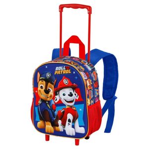 Paw Patrol Paw Patrol Duty-3D Sac à dos avec petites roues, multicolore