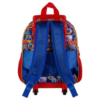 Paw Patrol Paw Patrol Duty-3D Sac à dos avec petites roues, multicolore 3